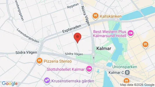 Apartments for rent i Kalmar - kort over placeringen