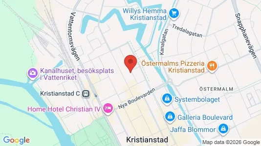 Apartments for rent i Kristianstad - kort over placeringen
