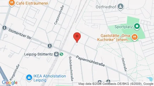 Apartments for rent i Leipzig - kort over placeringen