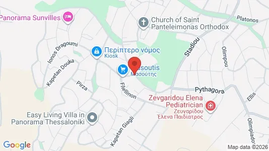 Apartments for rent i Pylaia-Chortiatis - kort over placeringen