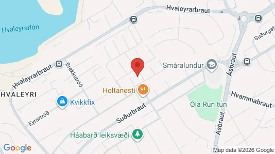 Apartments for rent i Hafnarfjörður - kort over placeringen