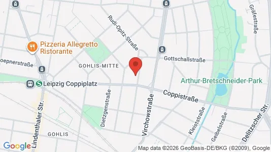 Apartments for rent i Leipzig - kort over placeringen