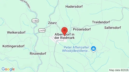 Apartments for rent i Alberndorf in der Riedmark - kort over placeringen