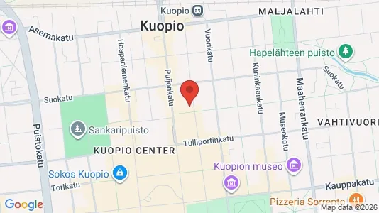 Apartments for rent i Kuopio - kort over placeringen