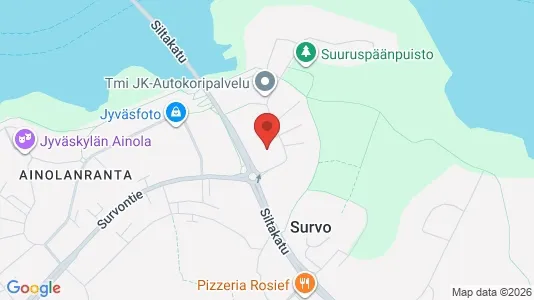 Apartments for rent i Jyväskylä - kort over placeringen