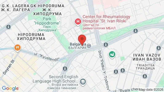Apartments for rent i Sofia Krasno selo - kort over placeringen