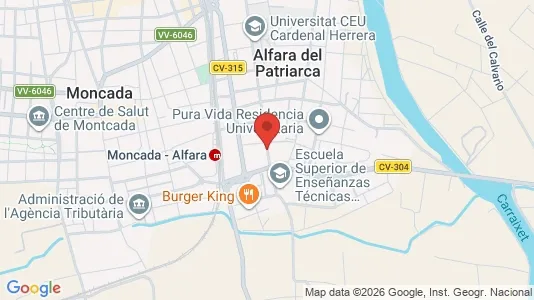Rooms for rent i Alfara del Patriarca - kort over placeringen
