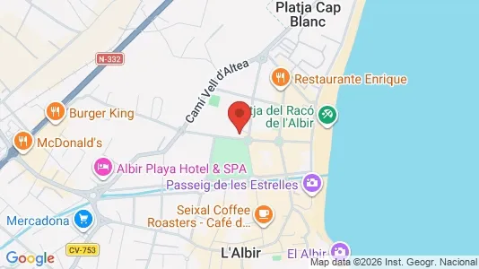 Apartments for rent i L'Alfàs del Pi - kort over placeringen