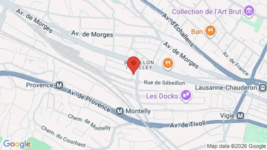 Apartments for rent i Lausanne - kort over placeringen