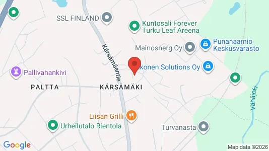 Apartments for rent i Turku - kort over placeringen