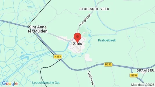 Houses for rent i Sluis - kort over placeringen