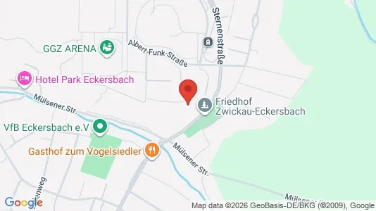 Apartments for rent i Zwickau - kort over placeringen
