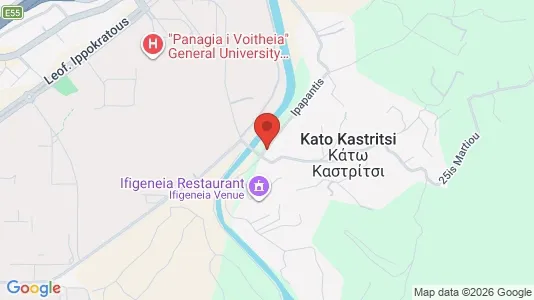 Apartments for rent i Patras - kort over placeringen