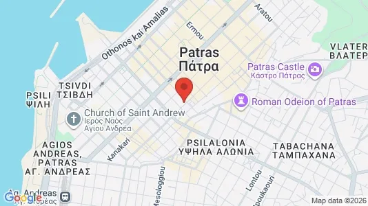 Apartments for rent i Patras - kort over placeringen