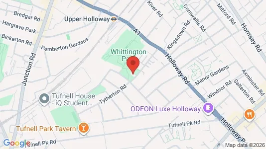 Apartments for rent i London N19 - kort over placeringen