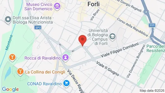 Rooms for rent i Forlì - kort over placeringen