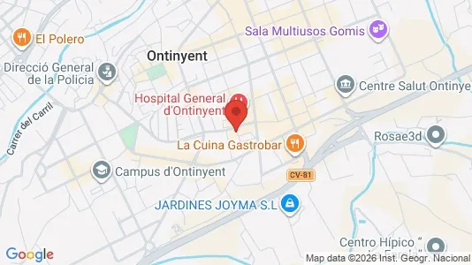 Apartments for rent i Ontinyent - kort over placeringen