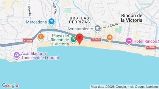 Apartments for rent i Rincón de la Victoria - kort over placeringen