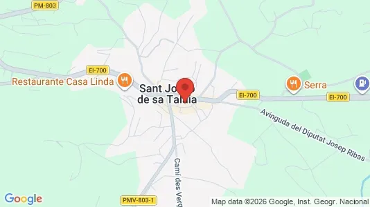 Apartments for rent i Sant Josep de sa Talaia - kort over placeringen