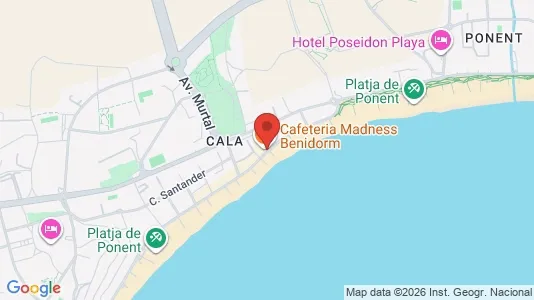Apartments for rent i Benidorm - kort over placeringen