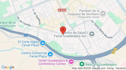 Apartments for rent i Guadalajara - kort over placeringen