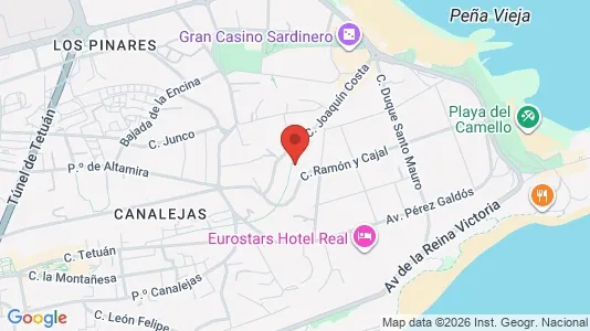 Apartments for rent i Santander - kort over placeringen