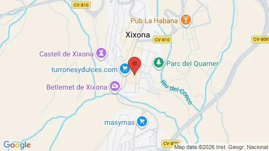 Apartments for rent i Jijona/Xixona - kort over placeringen