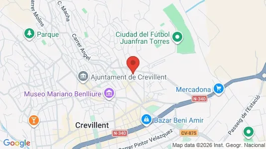 Apartments for rent i Crevillent - kort over placeringen