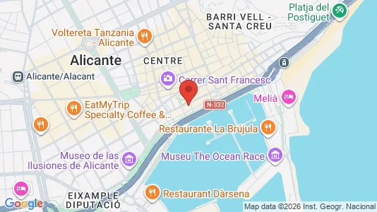 Apartments for rent i Alicante/Alacant - kort over placeringen