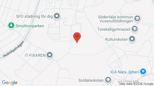 Apartments for rent i Södertälje - kort over placeringen