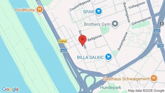 Apartments for rent i Vienna Floridsdorf - kort over placeringen