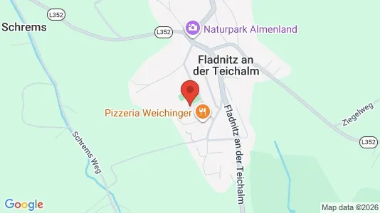 Apartments for rent i Fladnitz an der Teichalm - kort over placeringen