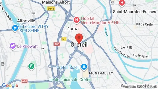 Houses for rent i Créteil - kort over placeringen