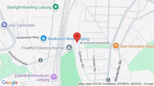 Apartments for rent i Leipzig - kort over placeringen