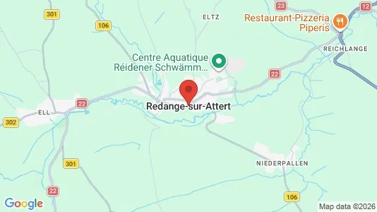 Apartments for rent i Redange - kort over placeringen