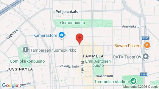 Apartments for rent i Tampere Keskinen - kort over placeringen