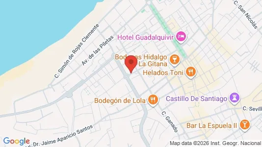 Apartments for rent i Sanlúcar de Barrameda - kort over placeringen