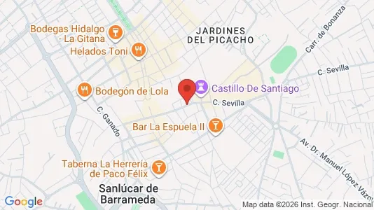 Apartments for rent i Sanlúcar de Barrameda - kort over placeringen