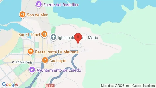 Apartments for rent i Laredo - kort over placeringen