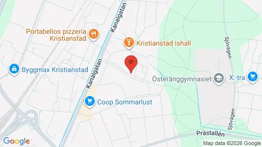 Apartments for rent i Kristianstad - kort over placeringen