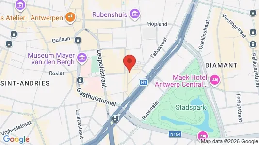 Apartments for rent i Stad Antwerp - kort over placeringen