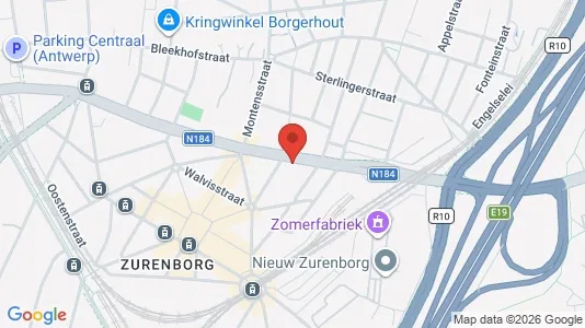 Apartments for rent i Stad Antwerp - kort over placeringen