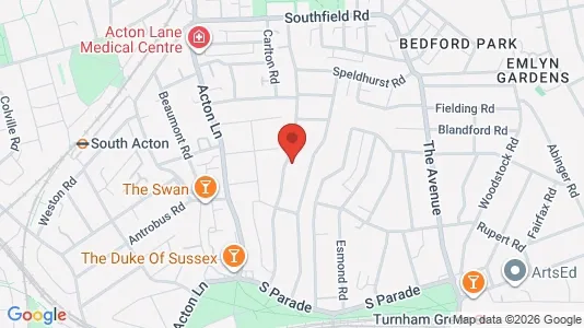 Apartments for rent i London W4 - kort over placeringen