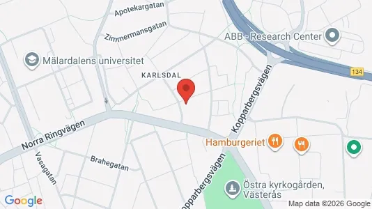 Apartments for rent i Västerås - kort over placeringen