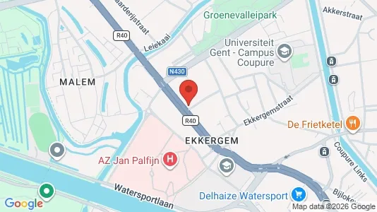 Apartments for rent i Stad Gent - kort over placeringen