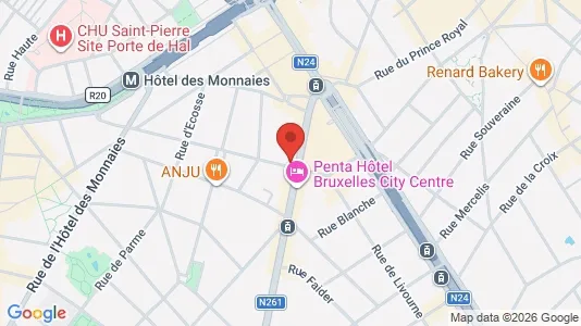 Apartments for rent i Brussels Sint-Gillis - kort over placeringen