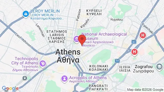 Apartments for rent i Athens Exarchia - kort over placeringen