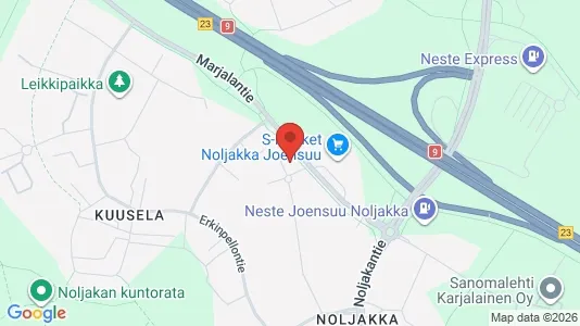 Apartments for rent i Joensuu - kort over placeringen