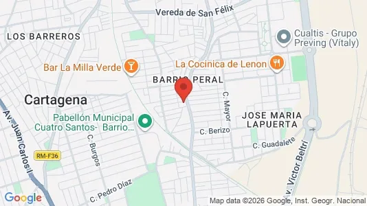 Apartments for rent i Cartagena - kort over placeringen