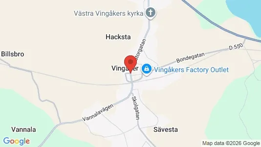 Houses for rent i Vingåker - kort over placeringen